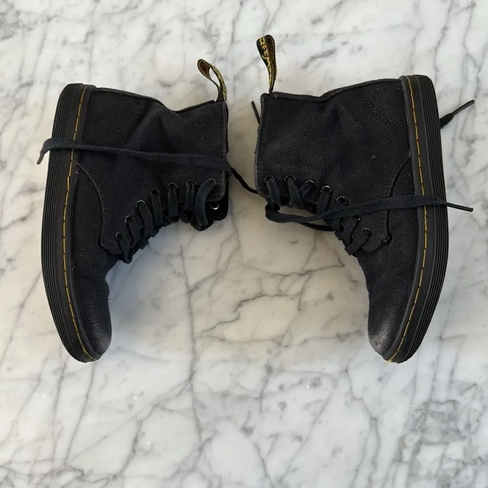 Dr Martens Canvas Casual Boot Sz 11 Toddler Side Zip